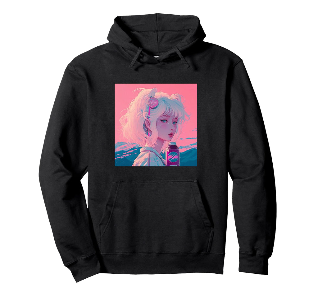 Japanese Vaporwave Anime Hoodie - Casual Everyday Wear Men Women - T-Shirt, Sweatshirt, Hoodie
