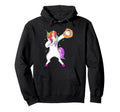 Softball Player Team Dabbing Unicorn Hoodie - Minimalist Print Unisex - T-Shirt, Sweatshirt, Hoodie