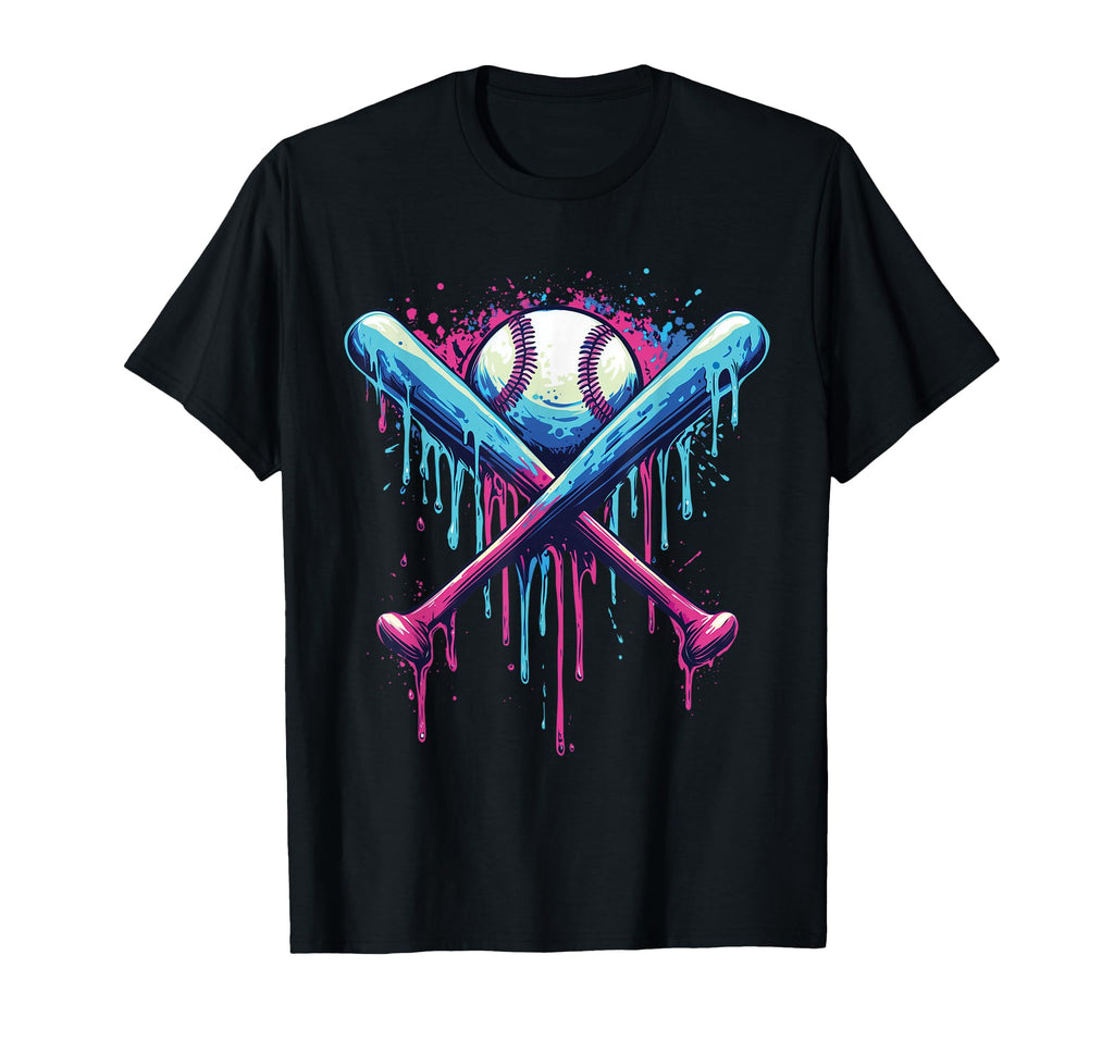 Baseball Bat Drip Funny T-Shirt - Aesthetic Graphic for Adults - T-Shirt, Sweatshirt, Hoodie