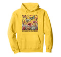 Flowers Womens Spring Tops Butterfly Boho Hoodie - Minimalist Print Unisex - T-Shirt, Sweatshirt, Hoodie