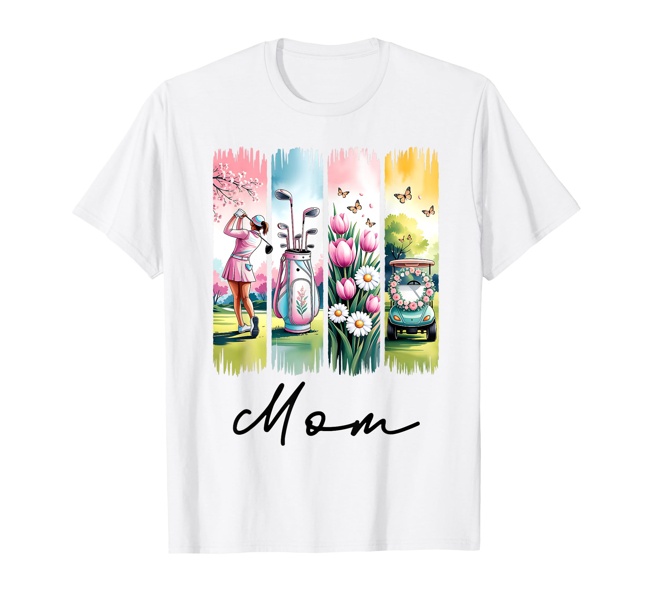 Golf Coquette Bow Golf Ball Mom Game Day T-Shirt - Minimalist Print Unisex - T-Shirt, Sweatshirt, Hoodie