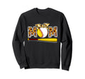 Baseball Mom Leopard Sunflower Mothers Sweatshirt - Trendy Graphic Unisex - T-Shirt, Sweatshirt, Hoodie