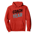 Coach Year Best Coach Dad Hoodie - Minimalist Print for Adults - T-Shirt, Sweatshirt, Hoodie