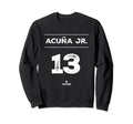 Ronald Acuna Jr 13 Mlbpa Atlanta Sweatshirt - Unique Graphic Men Women - T-Shirt, Sweatshirt, Hoodie