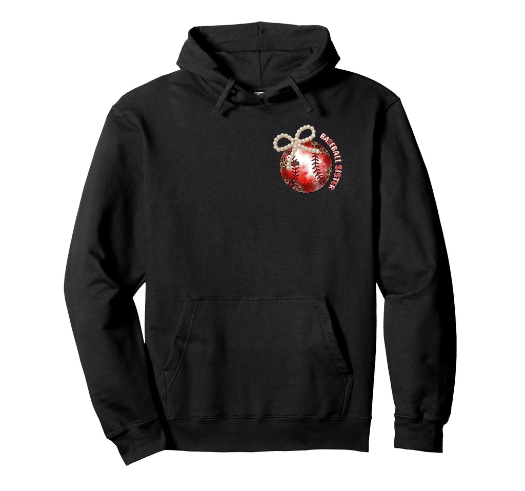 2 Sided Pearl Baseball Sister Little Hoodie - Graphic Print Men Women - T-Shirt, Sweatshirt, Hoodie
