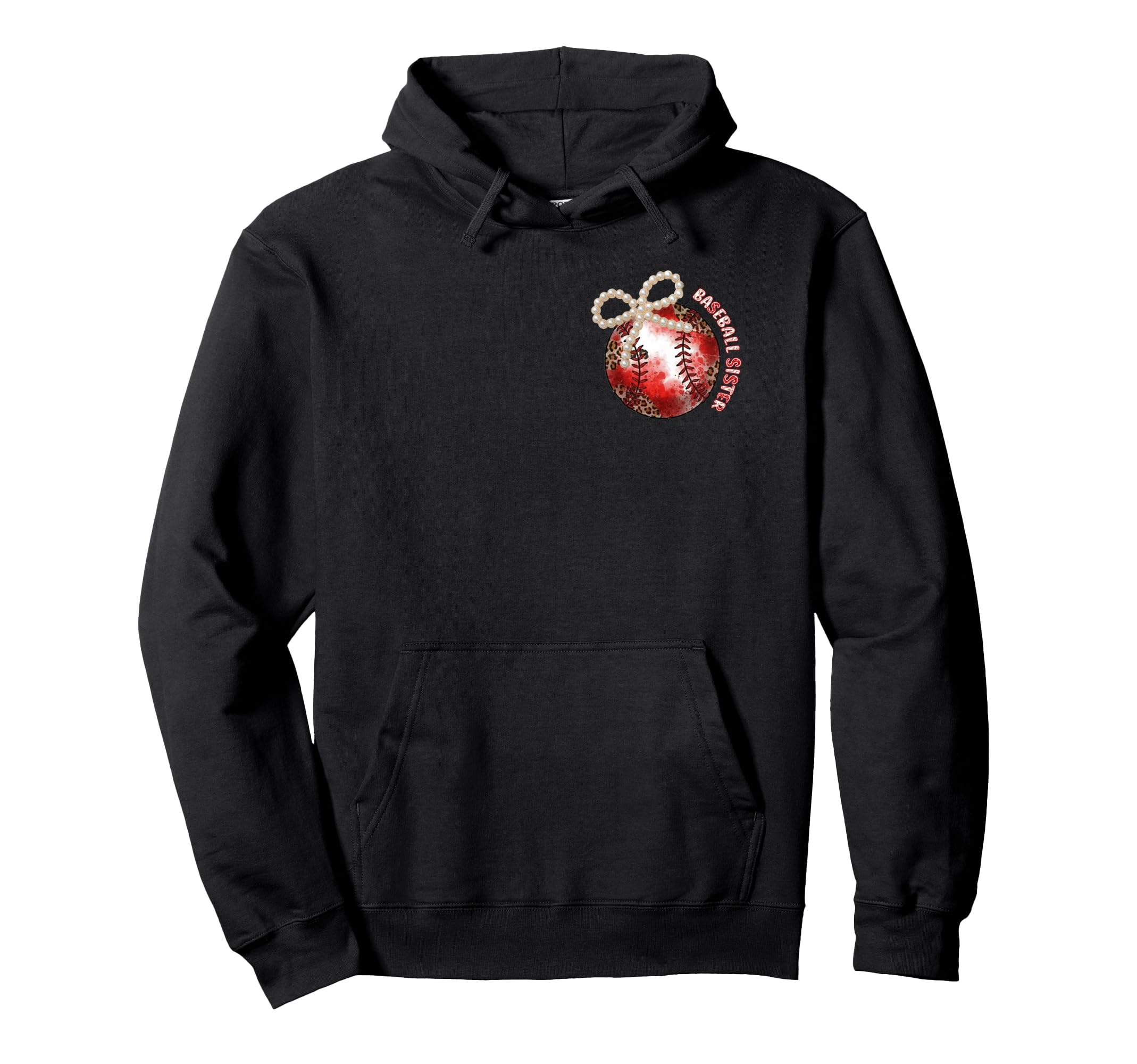2 Sided Pearl Baseball Sister Little Hoodie - Graphic Print Men Women - T-Shirt, Sweatshirt, Hoodie