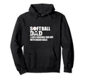Softball Dad Like Baseball Dad But Bigger Hoodie - Graphic Print Unisex - T-Shirt, Sweatshirt, Hoodie