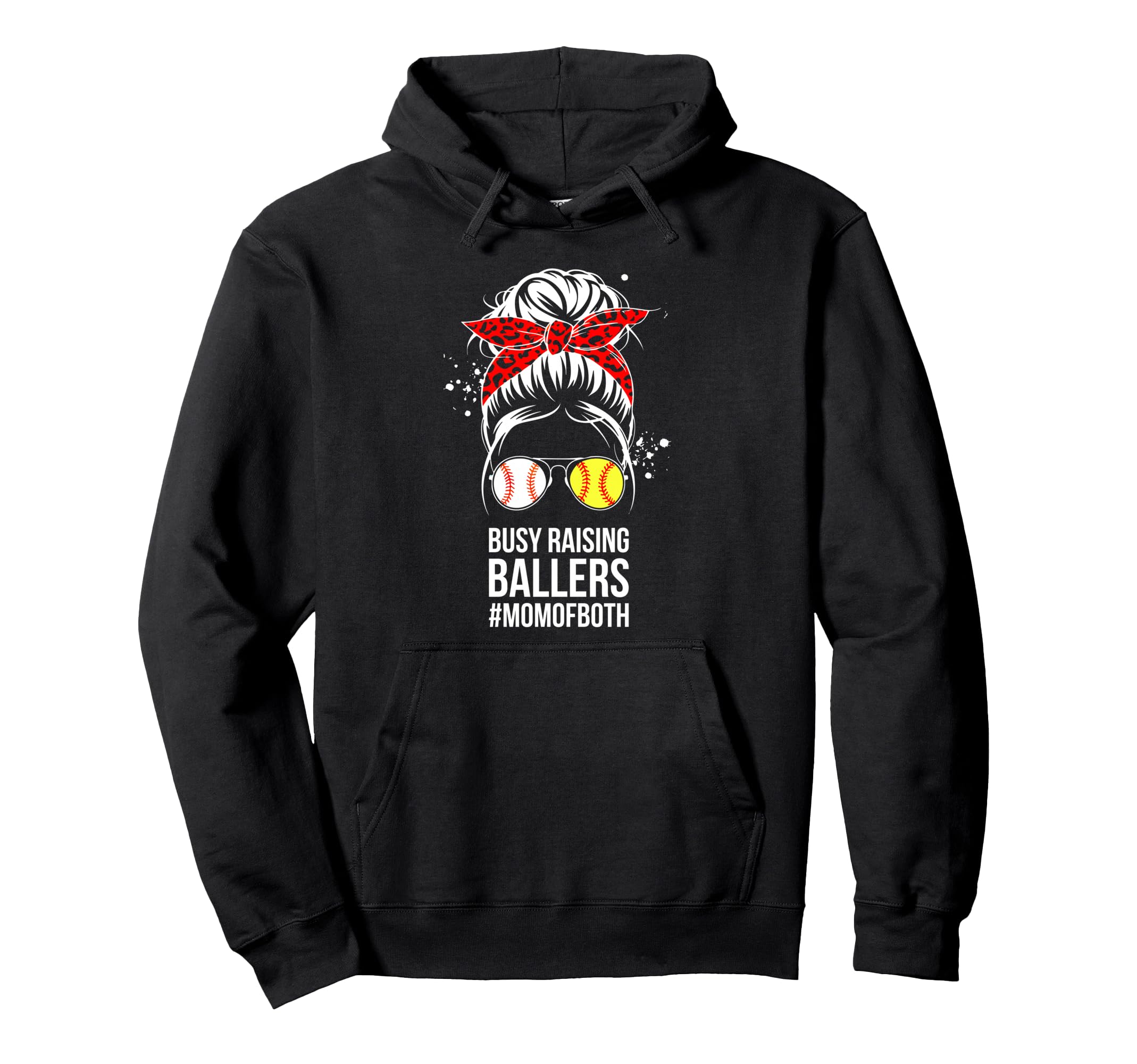 Busy Raising Ballers Softball Baseball Hoodie - Streetwear Style Men Women - T-Shirt, Sweatshirt, Hoodie