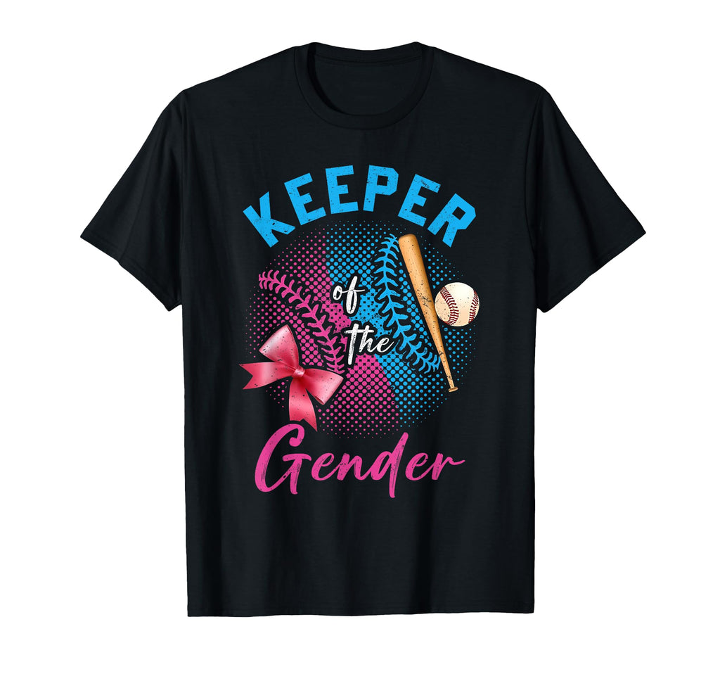 Keeper Gender Baseball Or Bows Gender T-Shirt - Trendy Graphic Unisex - T-Shirt, Sweatshirt, Hoodie