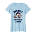 Dad Fuel Requires Coffee Baseball Parent T-Shirt - Novelty Apparel Unisex - T-Shirt, Sweatshirt, Hoodie