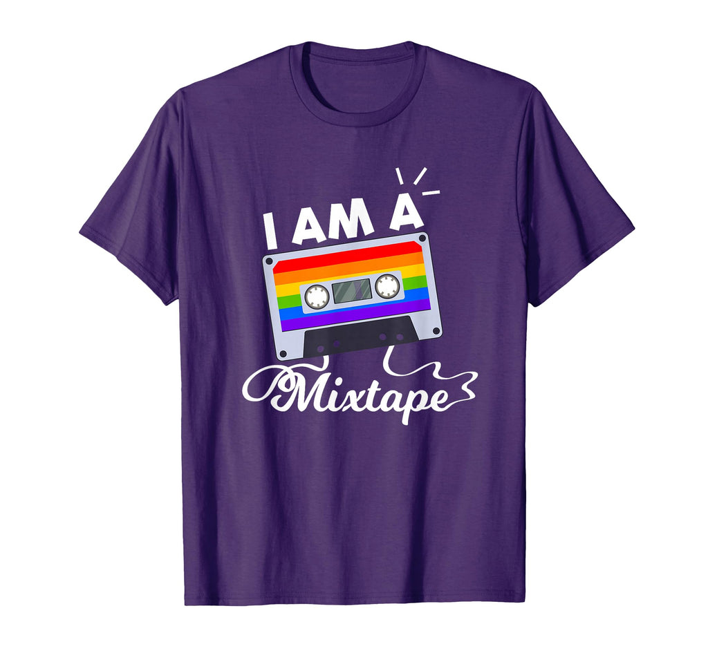 I Am Mixtape Rainbow Tape Lgbt T-Shirt - Aesthetic Graphic for Adults - T-Shirt, Sweatshirt, Hoodie