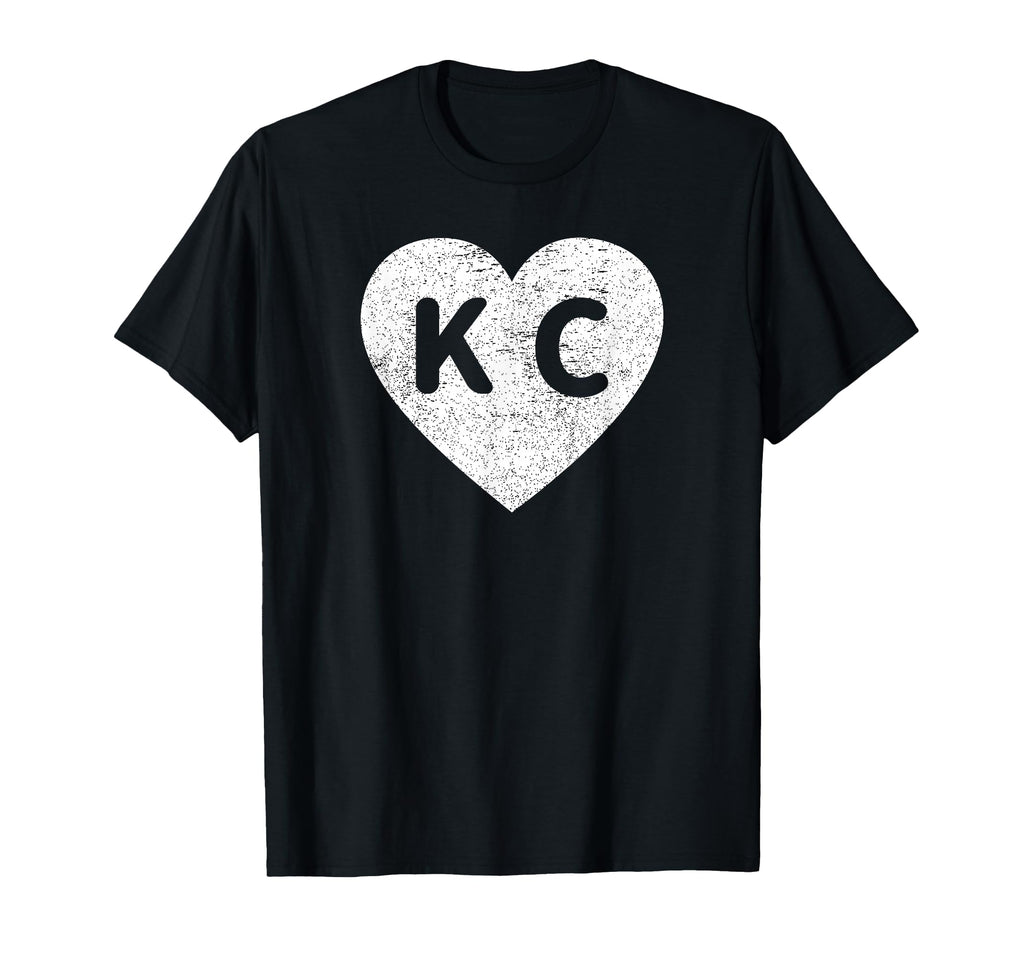 Distressed Love Kansas City Kc Heart T-Shirt - Trendy Graphic for Adults - T-Shirt, Sweatshirt, Hoodie