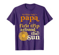 Papa First Trip Around Sun Birthday Boho T-Shirt - Custom Art Print Unisex - T-Shirt, Sweatshirt, Hoodie