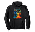 Dripping Paint Boombox 80S 90S Old Hoodie - Streetwear Style Men Women - T-Shirt, Sweatshirt, Hoodie