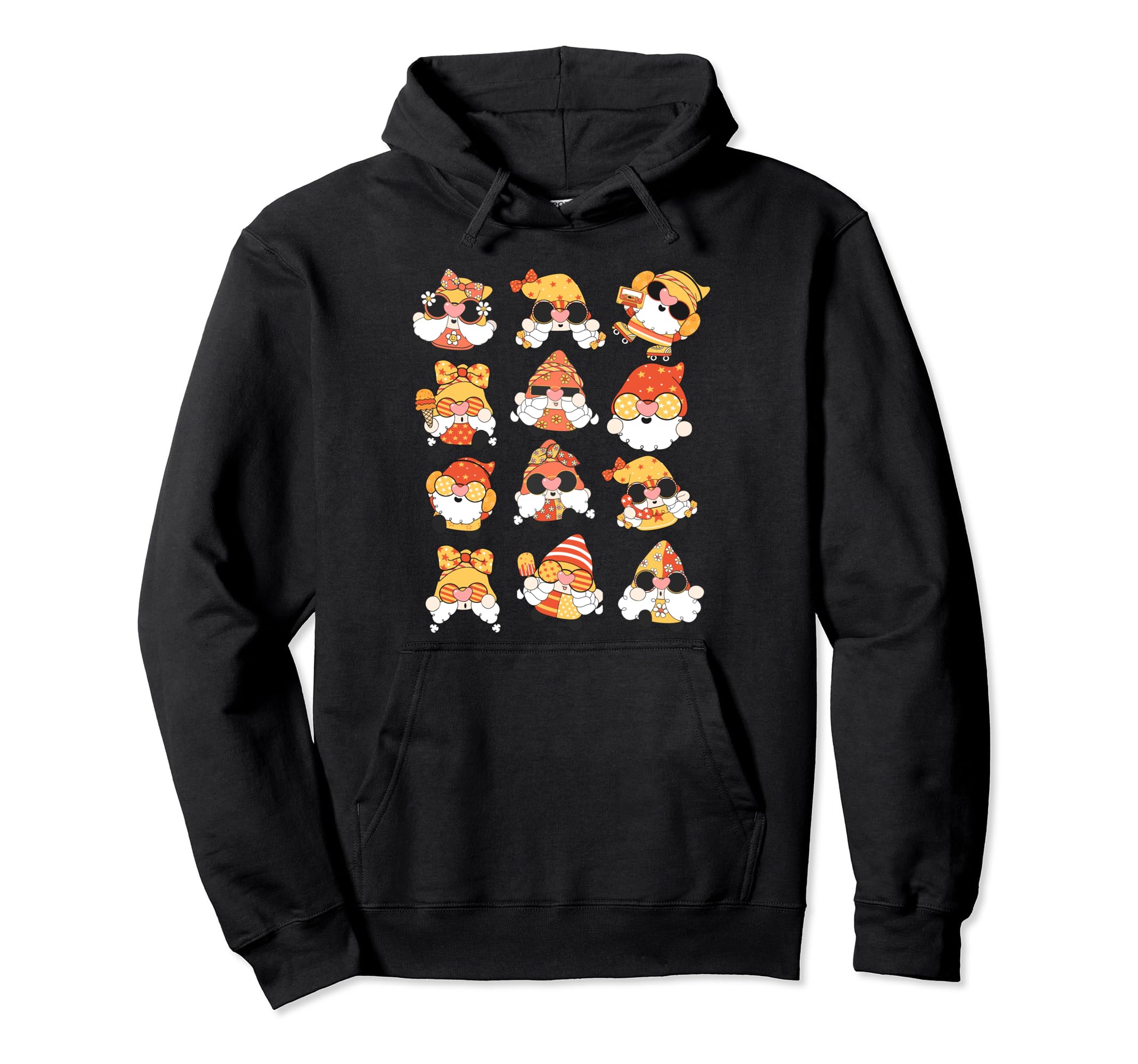 Hippie Gnomes Tie Dye Peace Love Peace Hoodie - Aesthetic Graphic Unisex - T-Shirt, Sweatshirt, Hoodie