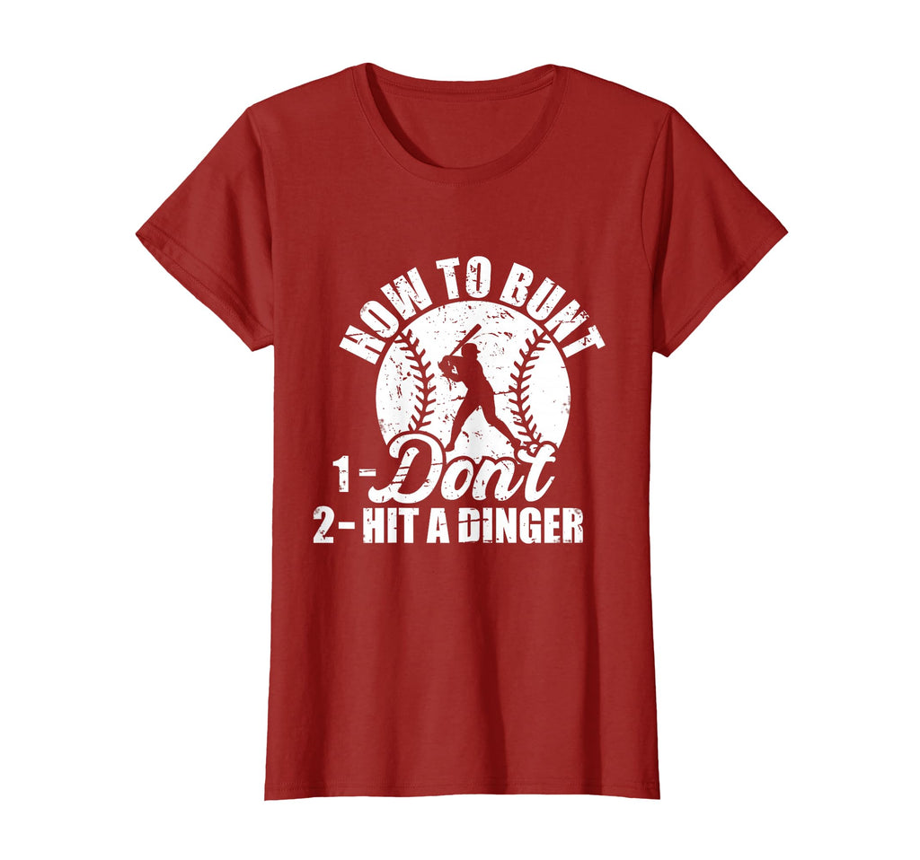 How To Bunt Dont Hit Dinger Funny T-Shirt - Fun Novelty Design Men Women - T-Shirt, Sweatshirt, Hoodie