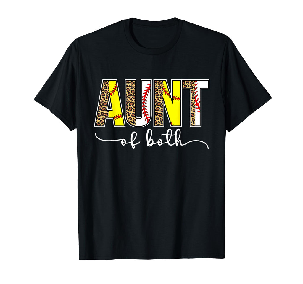 Baseball Softball Auntie Both T-Shirt - Streetwear Style for Adults - T-Shirt, Sweatshirt, Hoodie