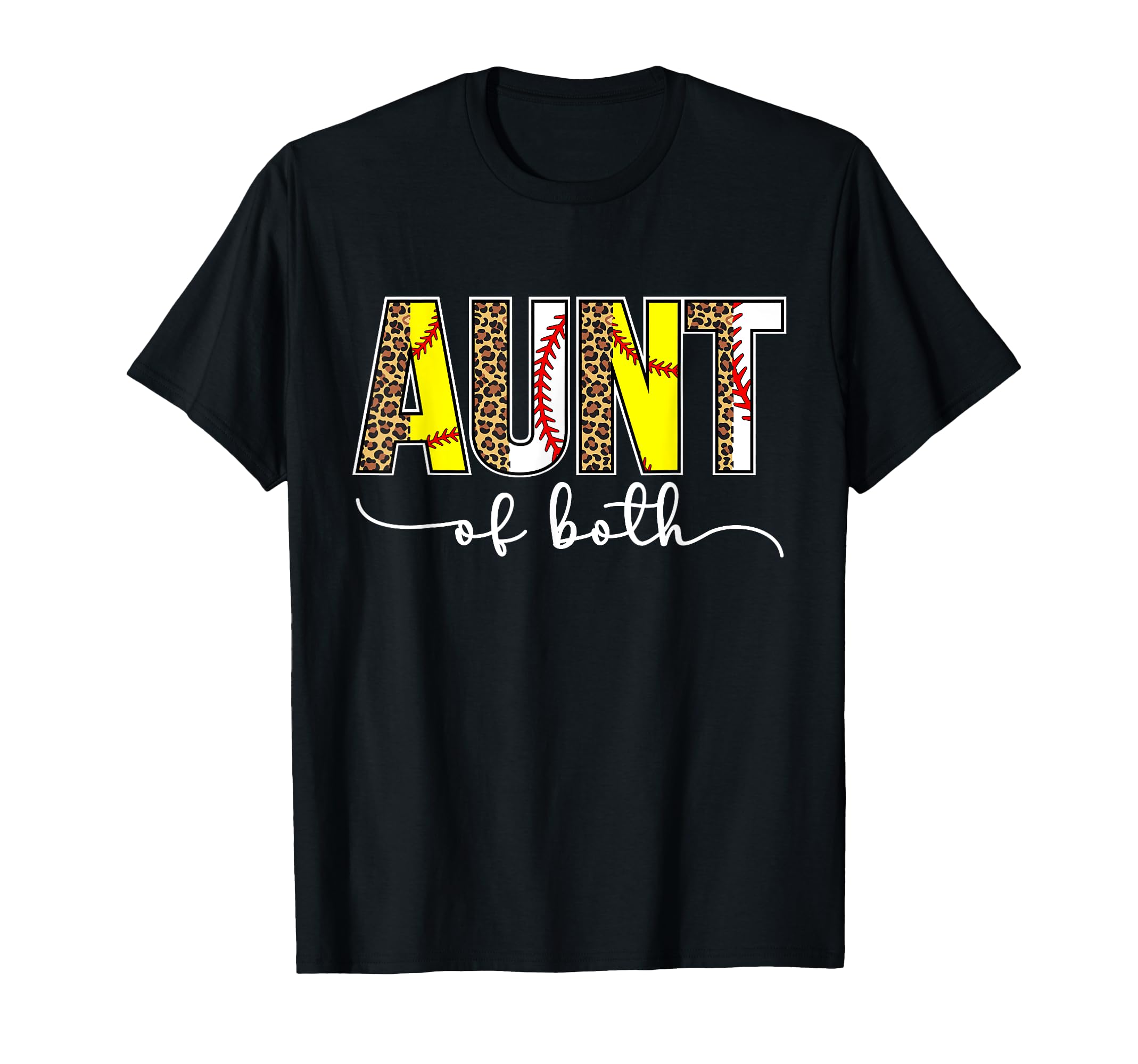 Baseball Softball Auntie Both T-Shirt - Streetwear Style for Adults - T-Shirt, Sweatshirt, Hoodie