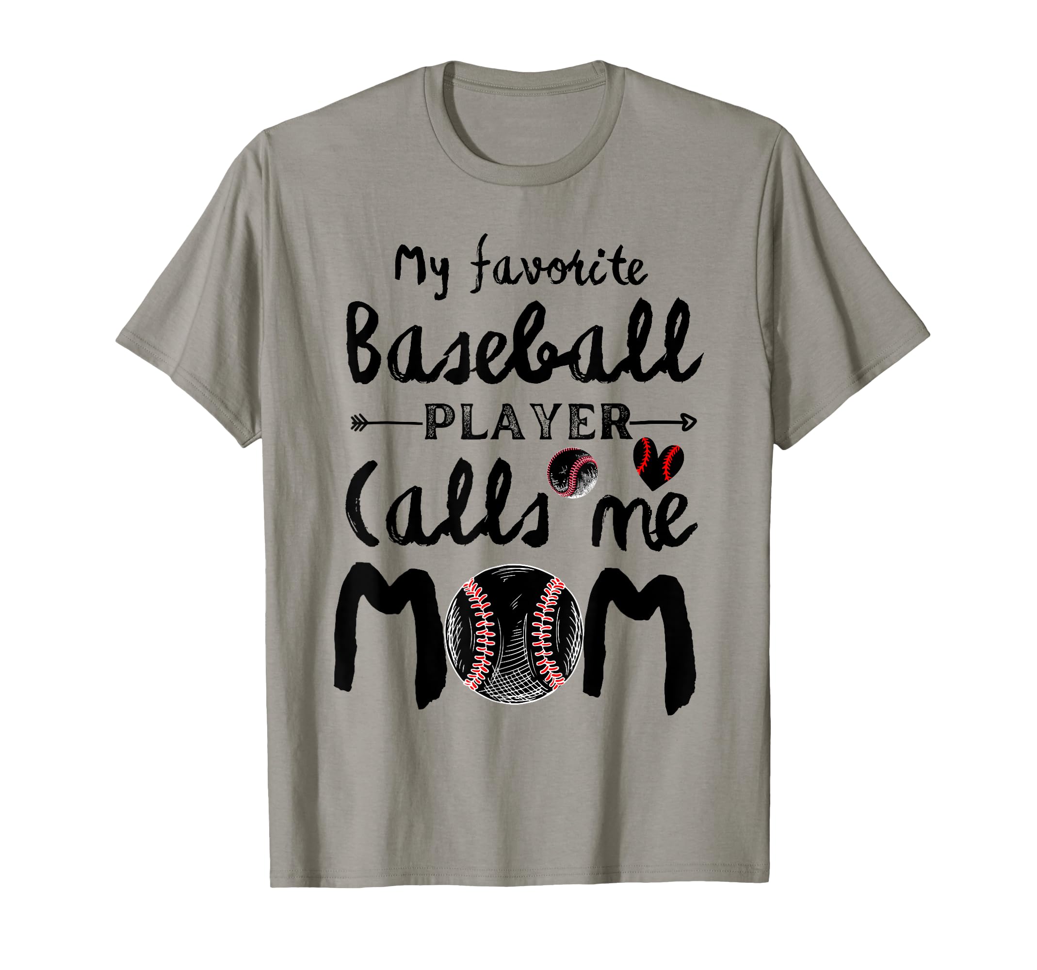 My Favorite Baseball Player Calls Me Mom T-Shirt - Custom Art Print Unisex - T-Shirt, Sweatshirt, Hoodie
