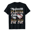 My Favorite Player Calls Me Pop Pop T-Shirt - Custom Art Print Unisex - T-Shirt, Sweatshirt, Hoodie