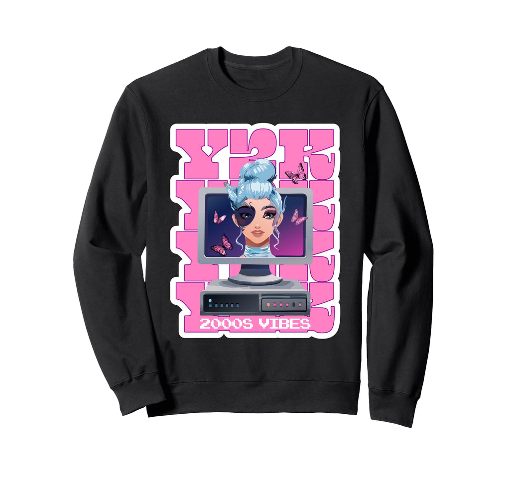 Y2K 2000S Vibes 2000S Aesthetic Sweatshirt - Aesthetic Graphic Unisex - T-Shirt, Sweatshirt, Hoodie