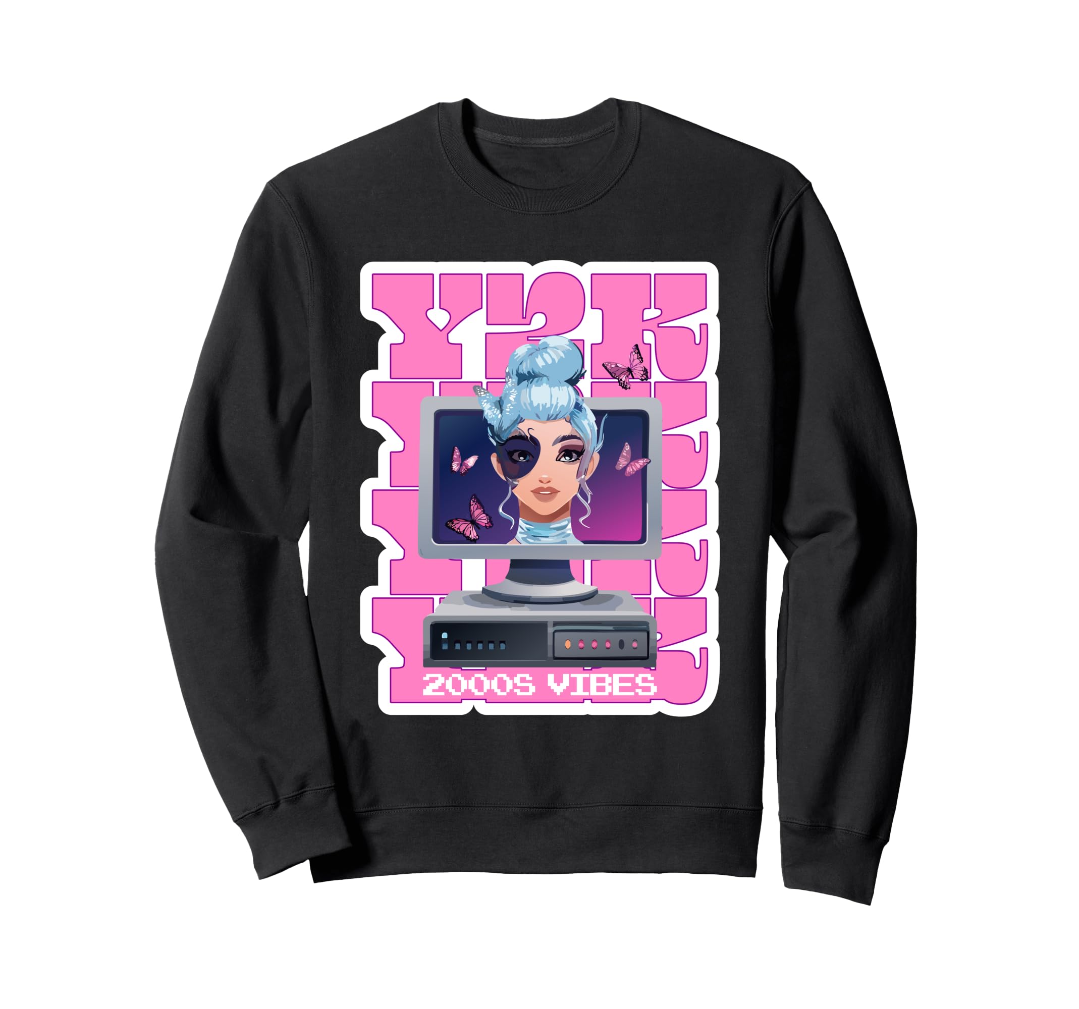 Y2K 2000S Vibes 2000S Aesthetic Sweatshirt - Aesthetic Graphic Unisex - T-Shirt, Sweatshirt, Hoodie