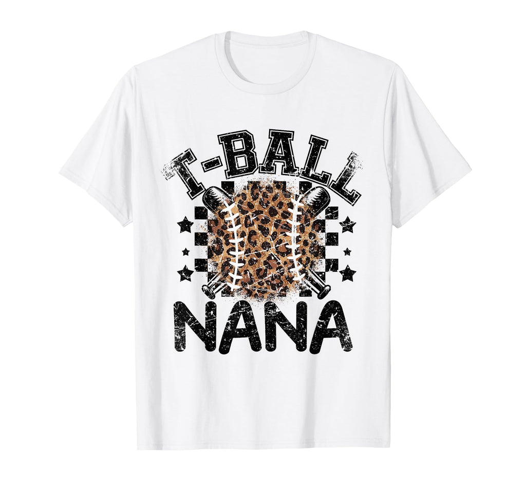 T Ball Teeball Nana Leopard Cheetah T-Shirt - Unique Graphic for Adults - T-Shirt, Sweatshirt, Hoodie