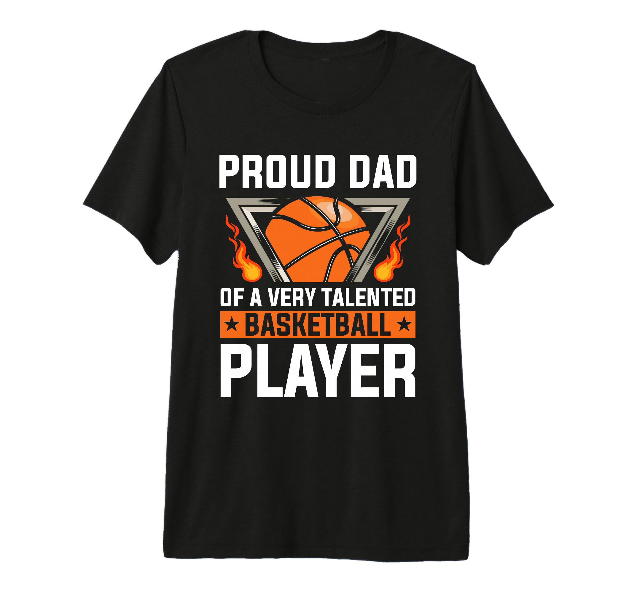 Fathers Day Basketball Dad Game Day Tri T-Shirt - Custom Art Print Unisex - T-Shirt, Sweatshirt, Hoodie