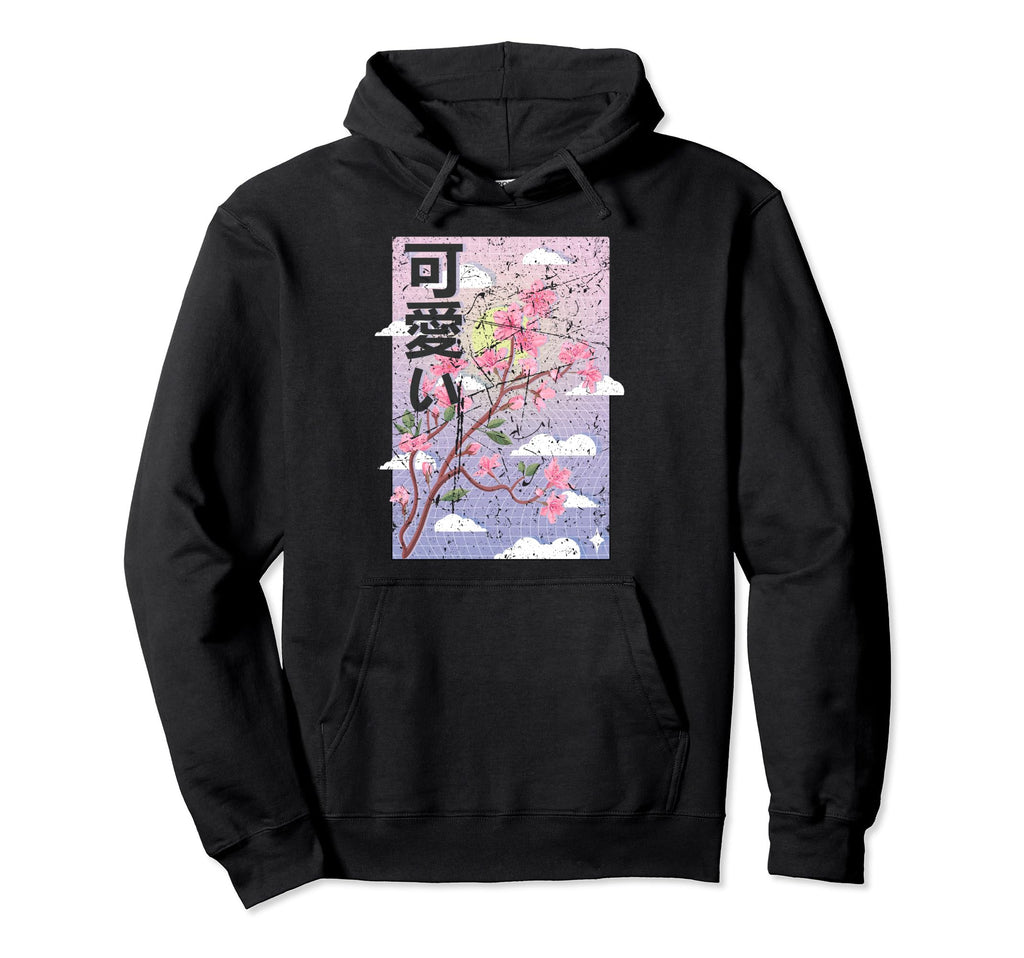 90S Tokyo Art Grunge Japanese Cherry Hoodie - Novelty Apparel Men Women - T-Shirt, Sweatshirt, Hoodie