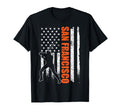 San Francisco Baseball Flag Usa T-Shirt - Fun Novelty Design for Adults - T-Shirt, Sweatshirt, Hoodie