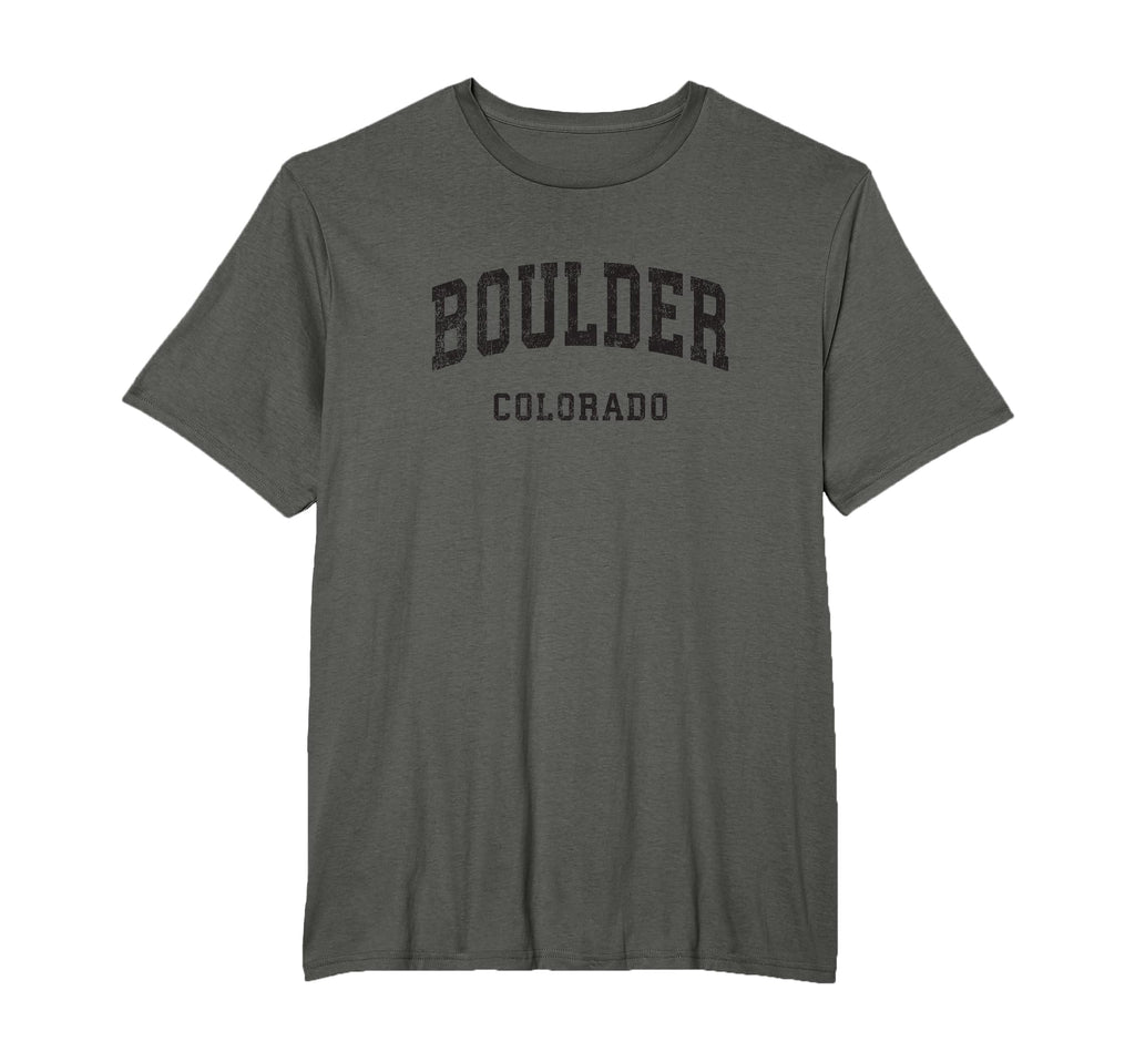 Boulder Colorado Co Athletic Sports T-Shirt - Trendy Graphic for Adults - T-Shirt, Sweatshirt, Hoodie