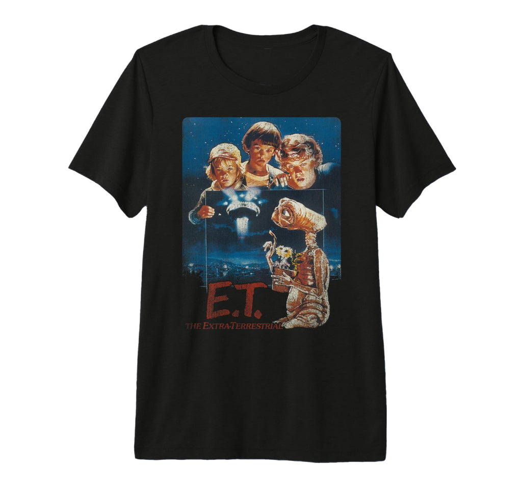 E T Distressed Photograph Tri Blend T-Shirt - Streetwear Style Men Women - T-Shirt, Sweatshirt, Hoodie