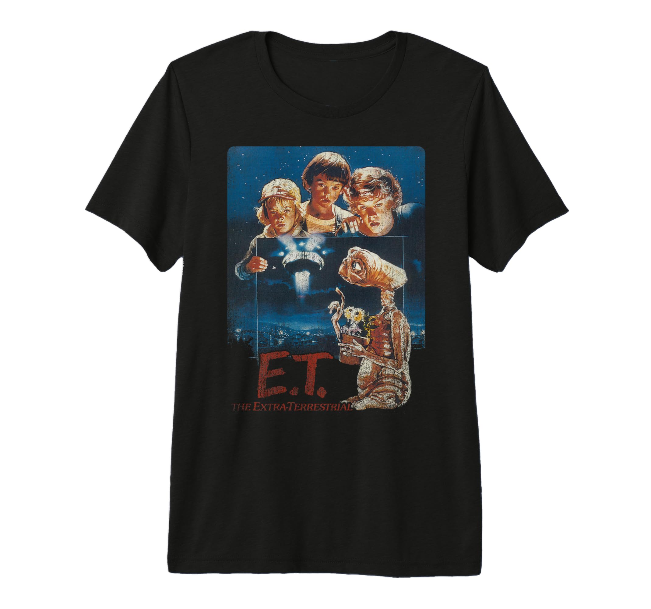 E T Distressed Photograph Tri Blend T-Shirt - Streetwear Style Men Women - T-Shirt, Sweatshirt, Hoodie