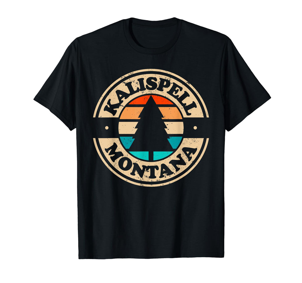Kalispell Montana Mt 70S 80S T-Shirt - Trendy Graphic Men Women - T-Shirt, Sweatshirt, Hoodie