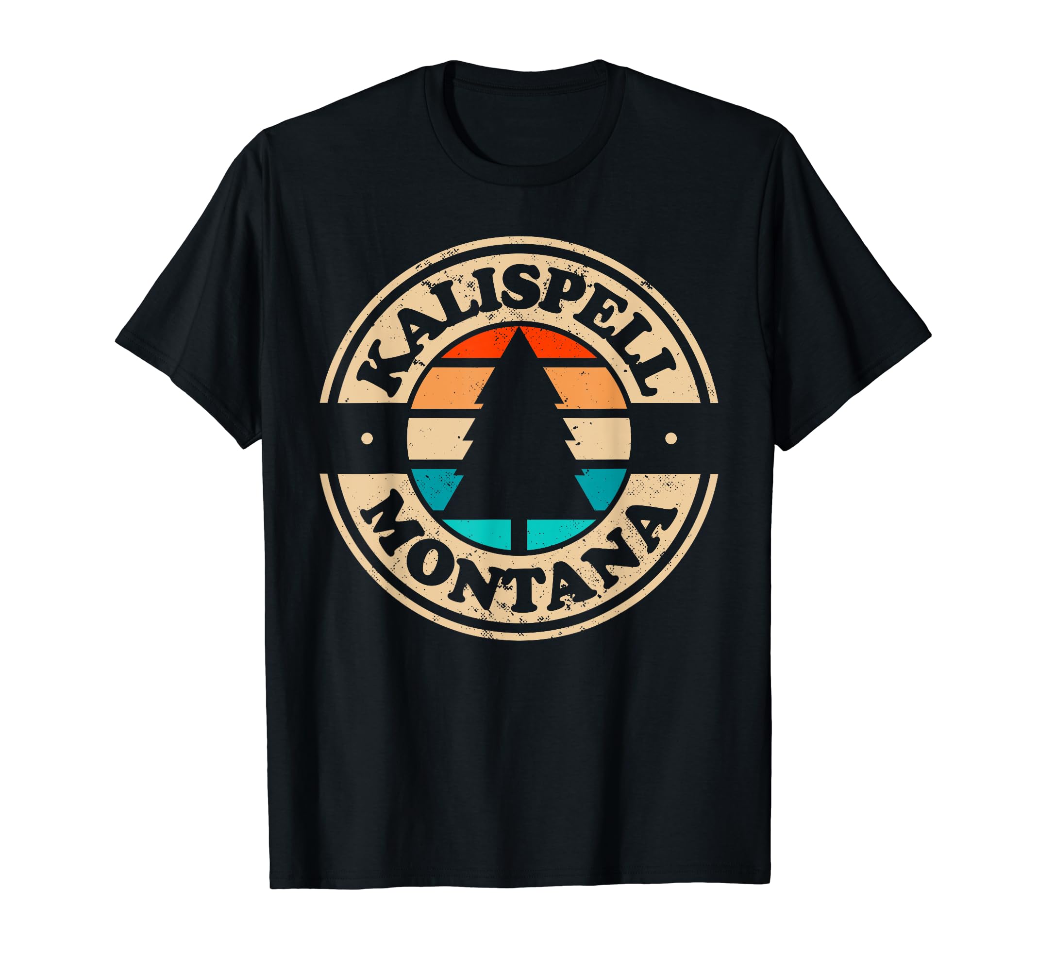 Kalispell Montana Mt 70S 80S T-Shirt - Trendy Graphic Men Women - T-Shirt, Sweatshirt, Hoodie