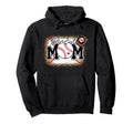 Bleached Baseball Mom Leopard Baseball Hoodie - Novelty Apparel for Adults - T-Shirt, Sweatshirt, Hoodie