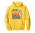 Hey Baseball Batter Batter Swing Hoodie - Casual Everyday Wear Men Women - T-Shirt, Sweatshirt, Hoodie