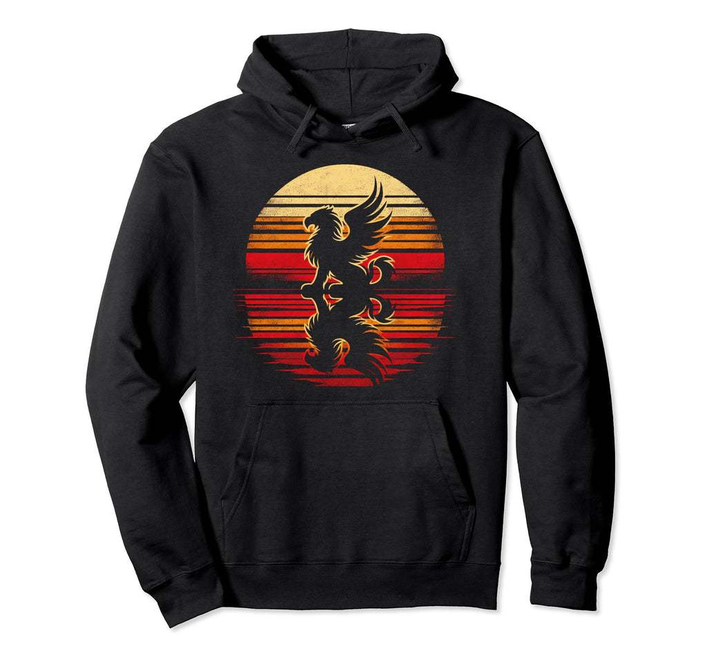 Griffin Sunset Safari 70S Hoodie - Graphic Print Unisex - T-Shirt, Sweatshirt, Hoodie