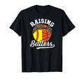 Raising Ballers Softball Basketball Mom T-Shirt - Graphic Print Men Women - T-Shirt, Sweatshirt, Hoodie