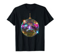 Coloured Disco Ball House Disco Ball Party T-Shirt - Unique Graphic Unisex - T-Shirt, Sweatshirt, Hoodie