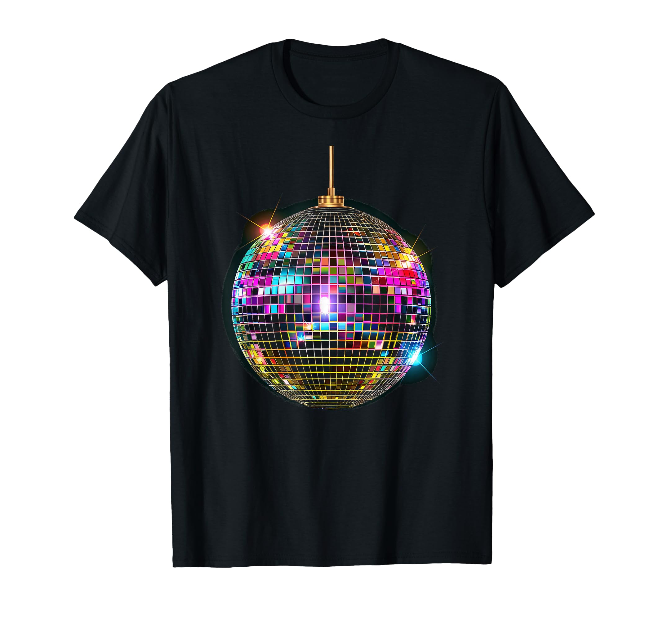 Coloured Disco Ball House Disco Ball Party T-Shirt - Unique Graphic Unisex - T-Shirt, Sweatshirt, Hoodie