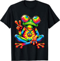 Magical Peace Frog Hippie Gifts - Adult & Kids T-Shirts, Sweatshirts & Hoodies apparel design preview 1