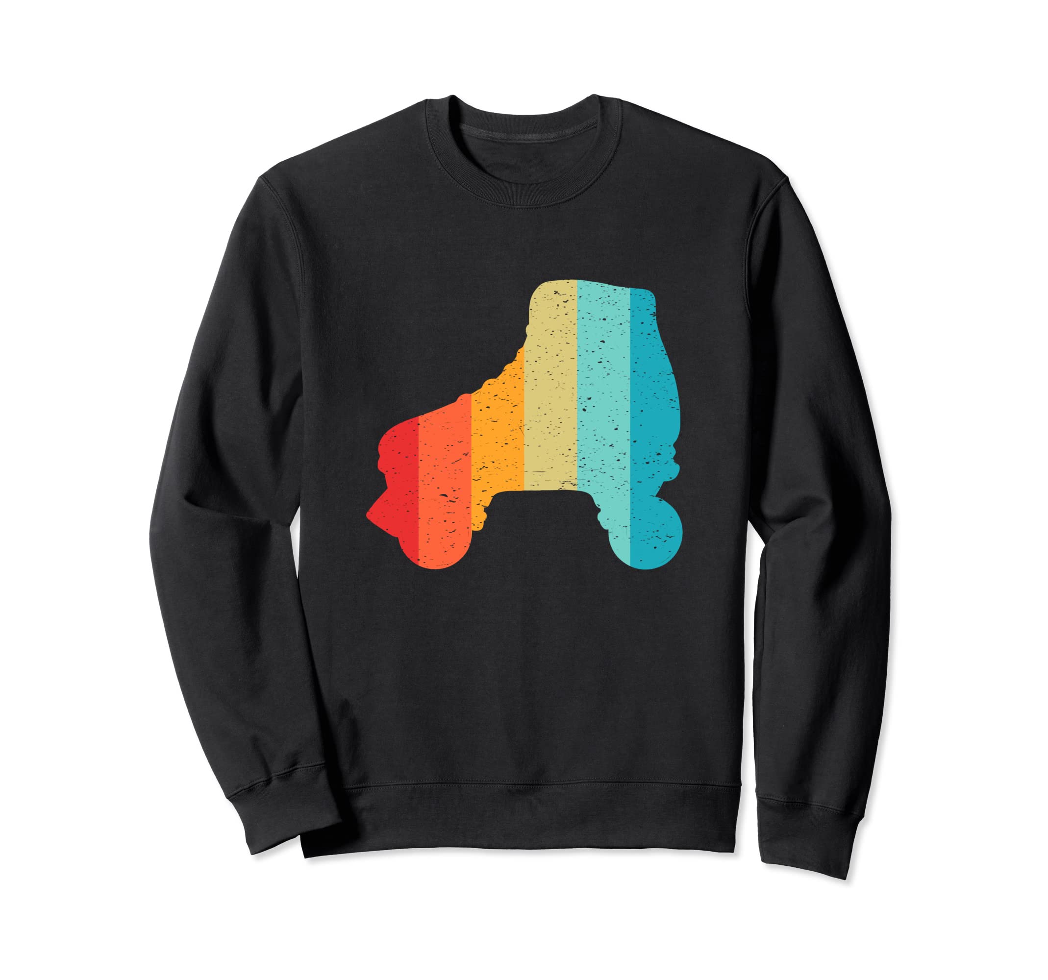 Roller Skate Silhouette 80S Sweatshirt - Aesthetic Graphic Unisex - T-Shirt, Sweatshirt, Hoodie