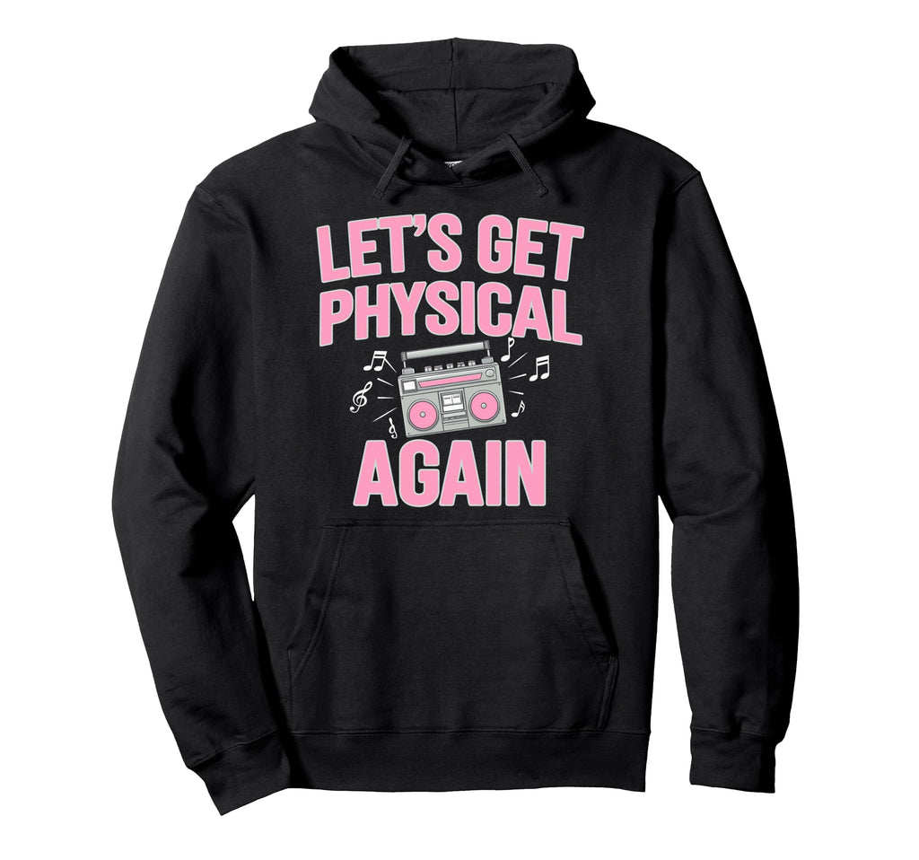 80S Fitness Enthusiast Workout And Neon Hoodie - Unique Graphic Men Women - T-Shirt, Sweatshirt, Hoodie