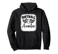 Personalized Baseball Heart Auntie Baseball Hoodie - Novelty Apparel Unisex - T-Shirt, Sweatshirt, Hoodie