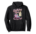 Birthday 8 Roller Skating 8Th Hoodie - Fun Novelty Design for Adults - T-Shirt, Sweatshirt, Hoodie
