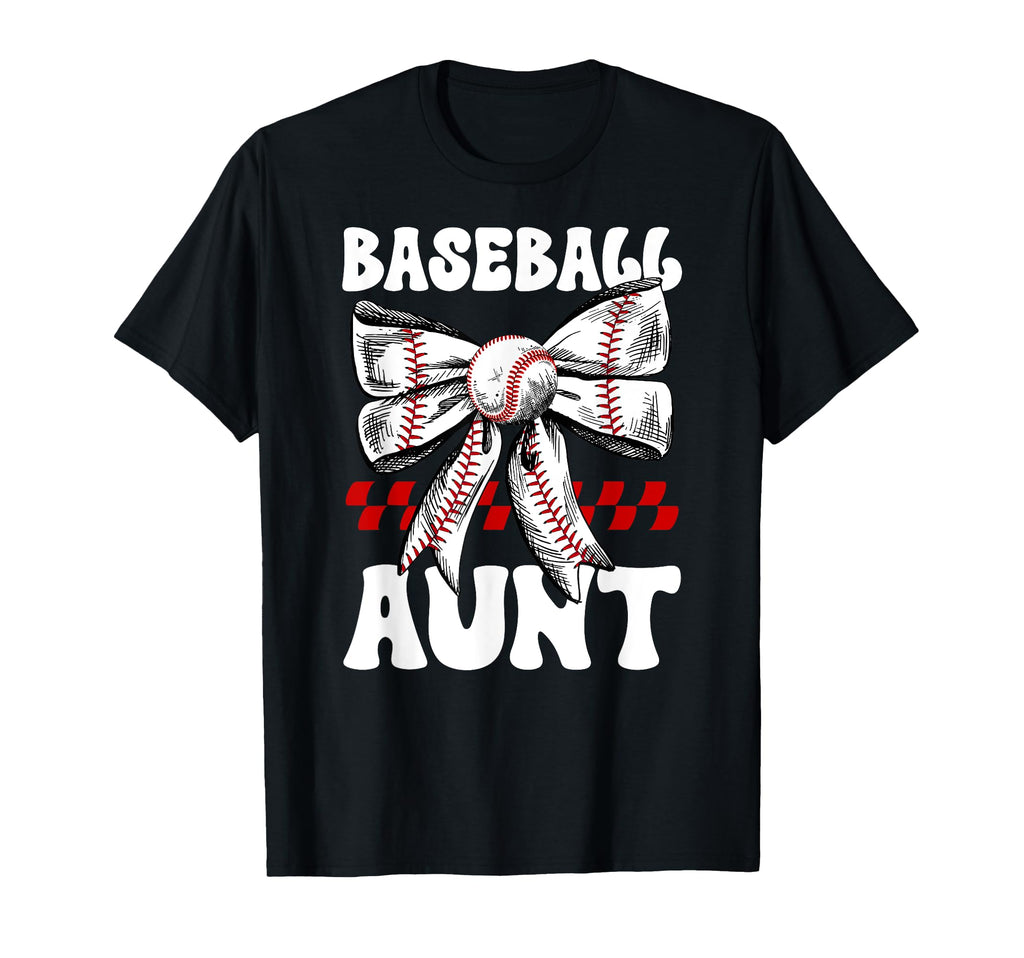Baseball Aunt Baseball Player Auntie T-Shirt - Graphic Print Unisex - T-Shirt, Sweatshirt, Hoodie