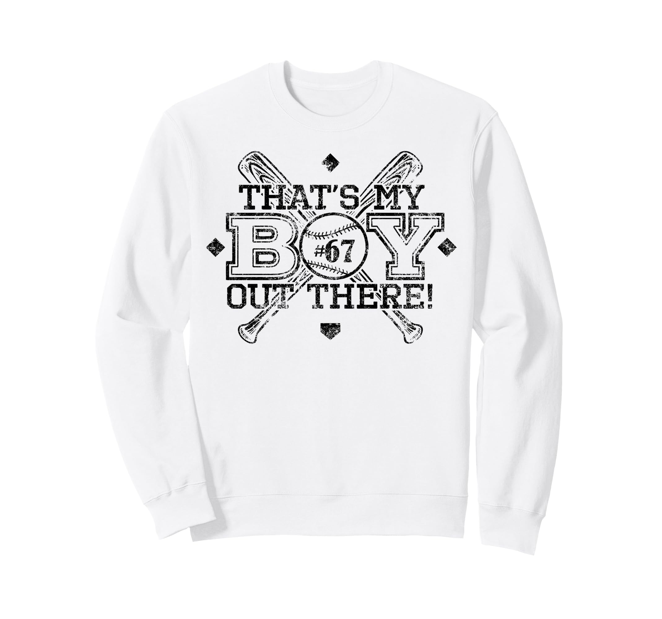 Baseball Mom Dad Thats My Proud Sweatshirt - Graphic Print Men Women - T-Shirt, Sweatshirt, Hoodie