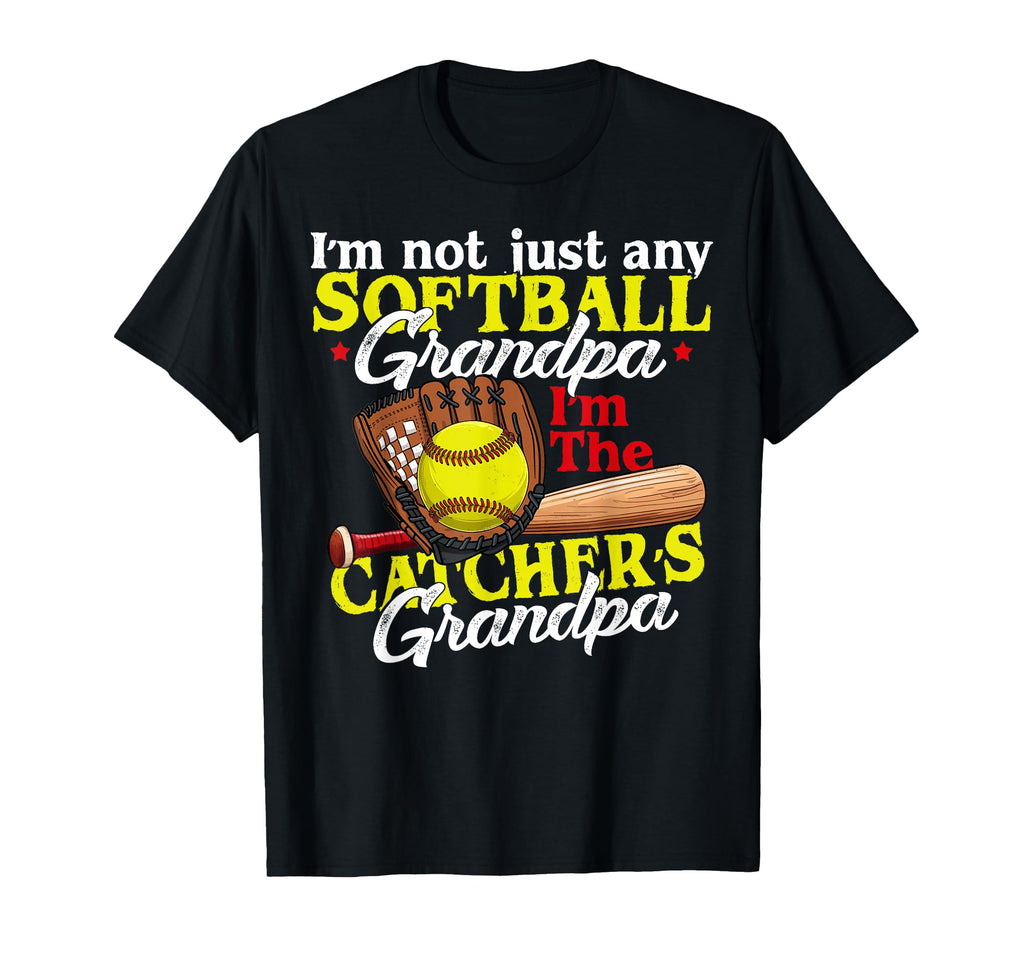 Im Softball Catcher Grandpa Softball T-Shirt - Unique Graphic Men Women - T-Shirt, Sweatshirt, Hoodie