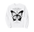 Y2K Streetwear Butterfly Sweatshirt - Fun Novelty Design for Adults - T-Shirt, Sweatshirt, Hoodie
